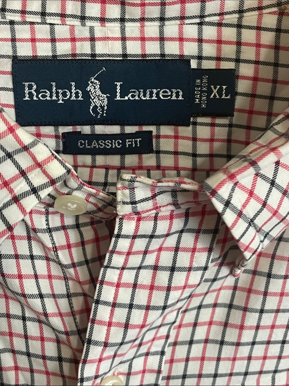 Polo by Ralph Lauren White and Red Check Button-Down Shirt - Picture 2 of 5